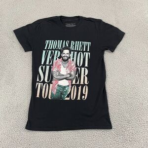 Thomas Rhett Very Hot Summer Tour 2019‎ T-Shirt Men S Black Short Sleeve Tee